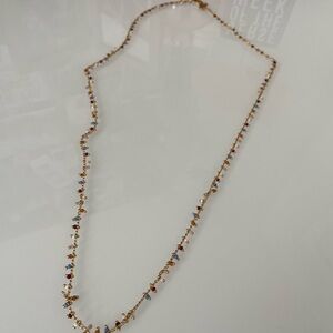 Gold and Multicolor Beaded Necklace